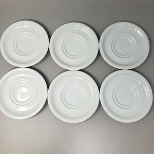 Set Of 6 Schmidt Porcelain China Teacup Saucers